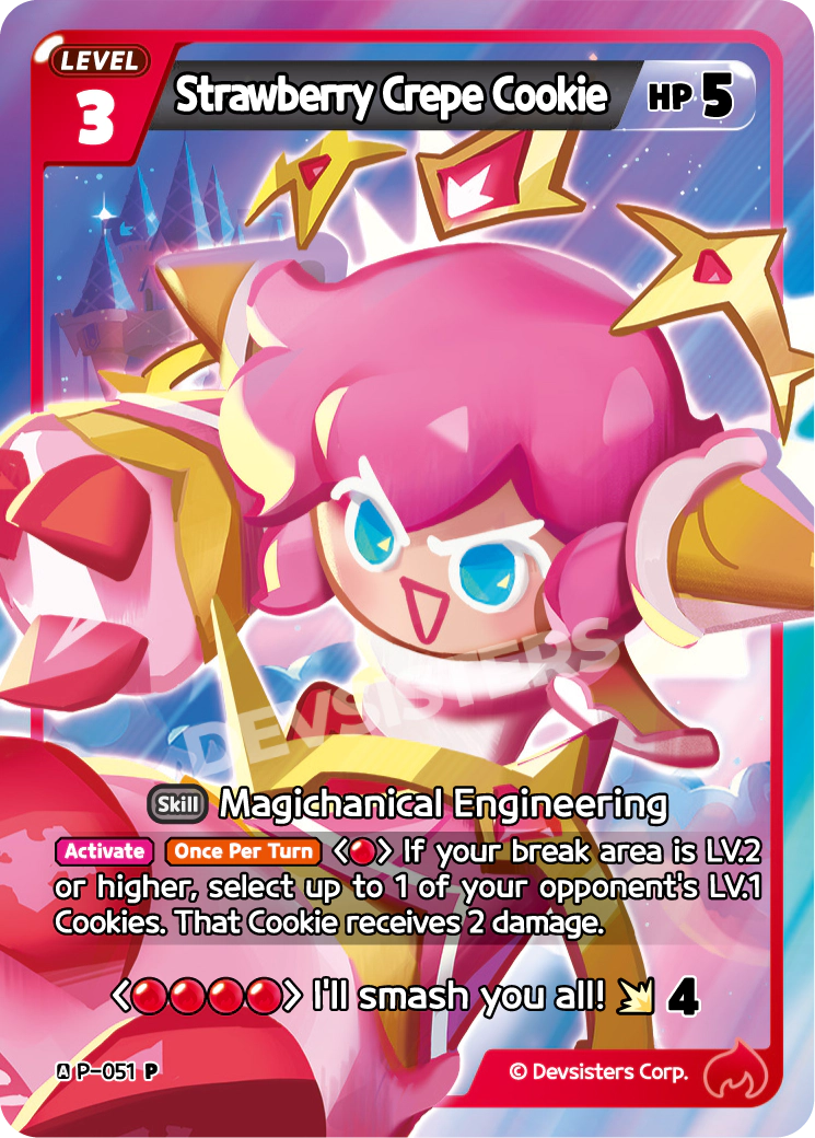 Strawberry Crepe Cookie