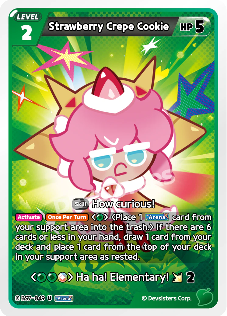 Strawberry Crepe Cookie