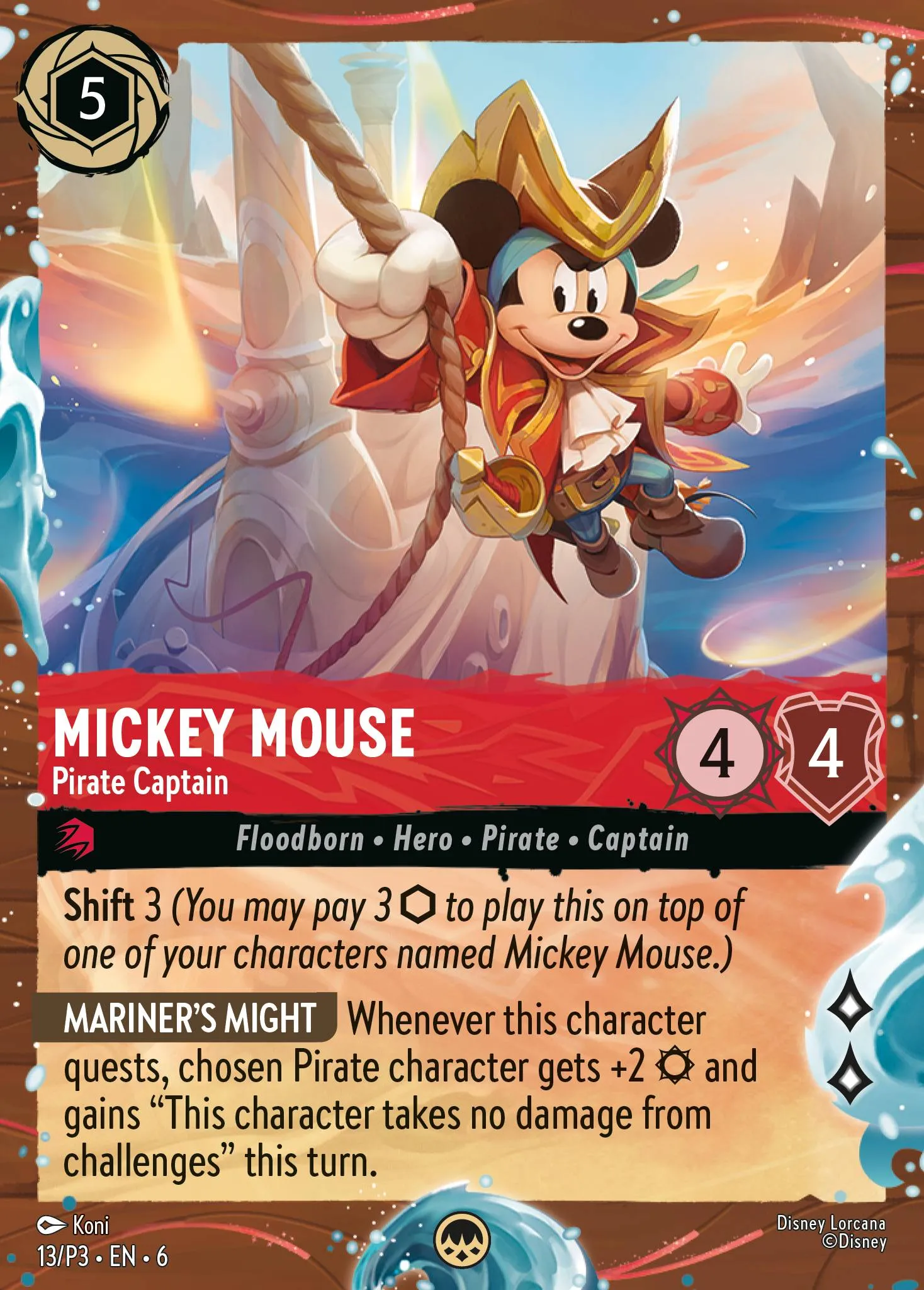 Mickey Mouse - Pirate Captain