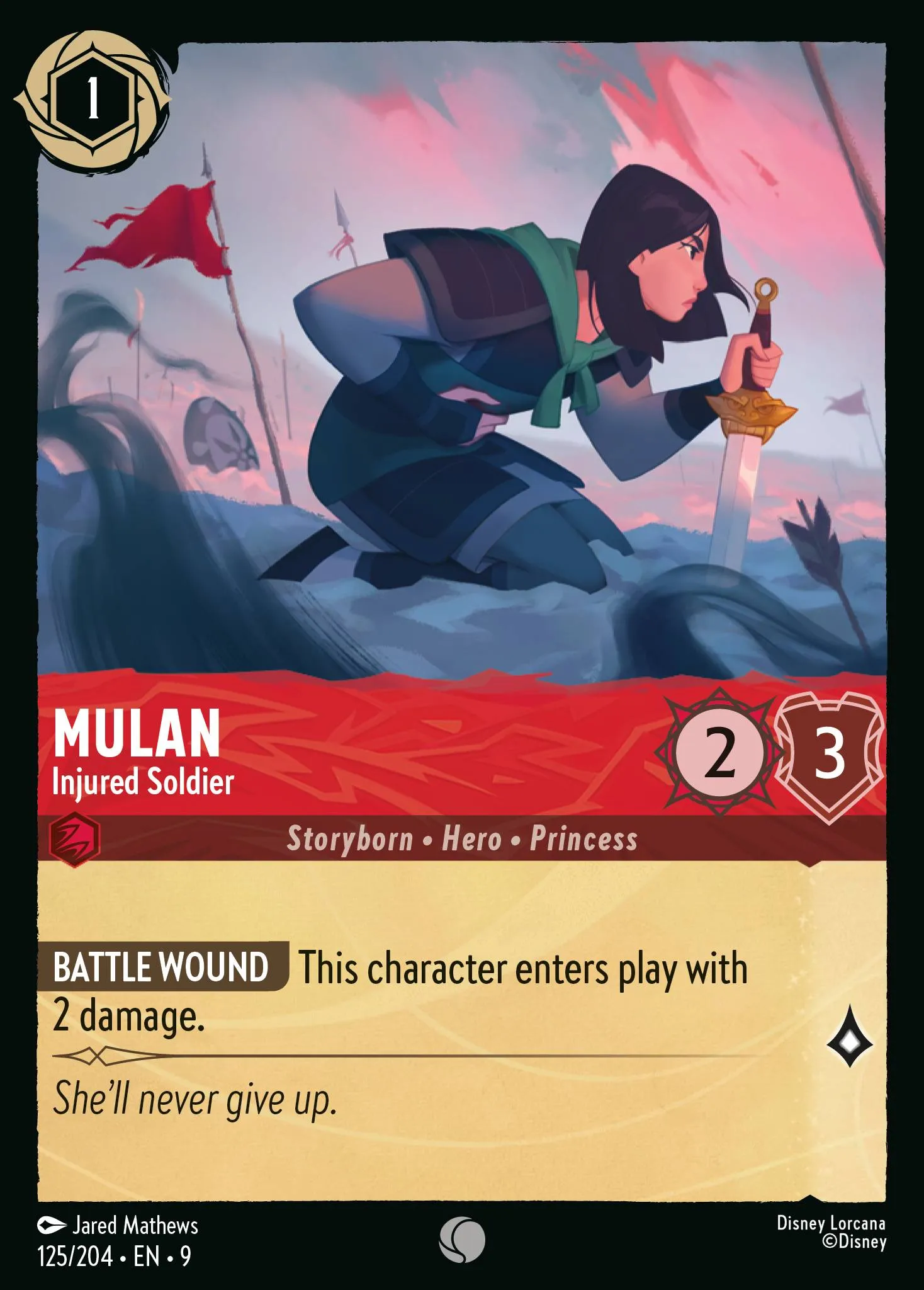 Mulan - Injured Soldier