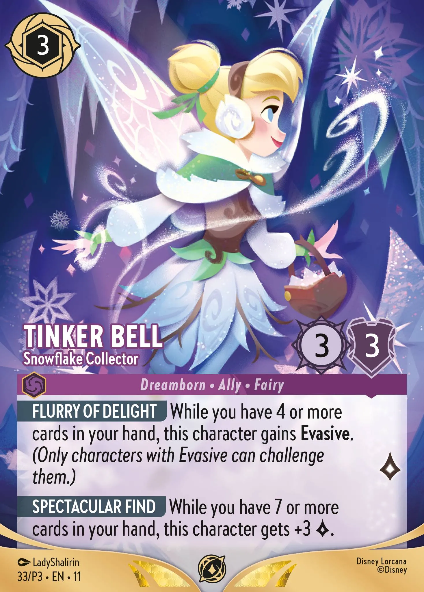 Tinker Bell - Snowflake Collector
