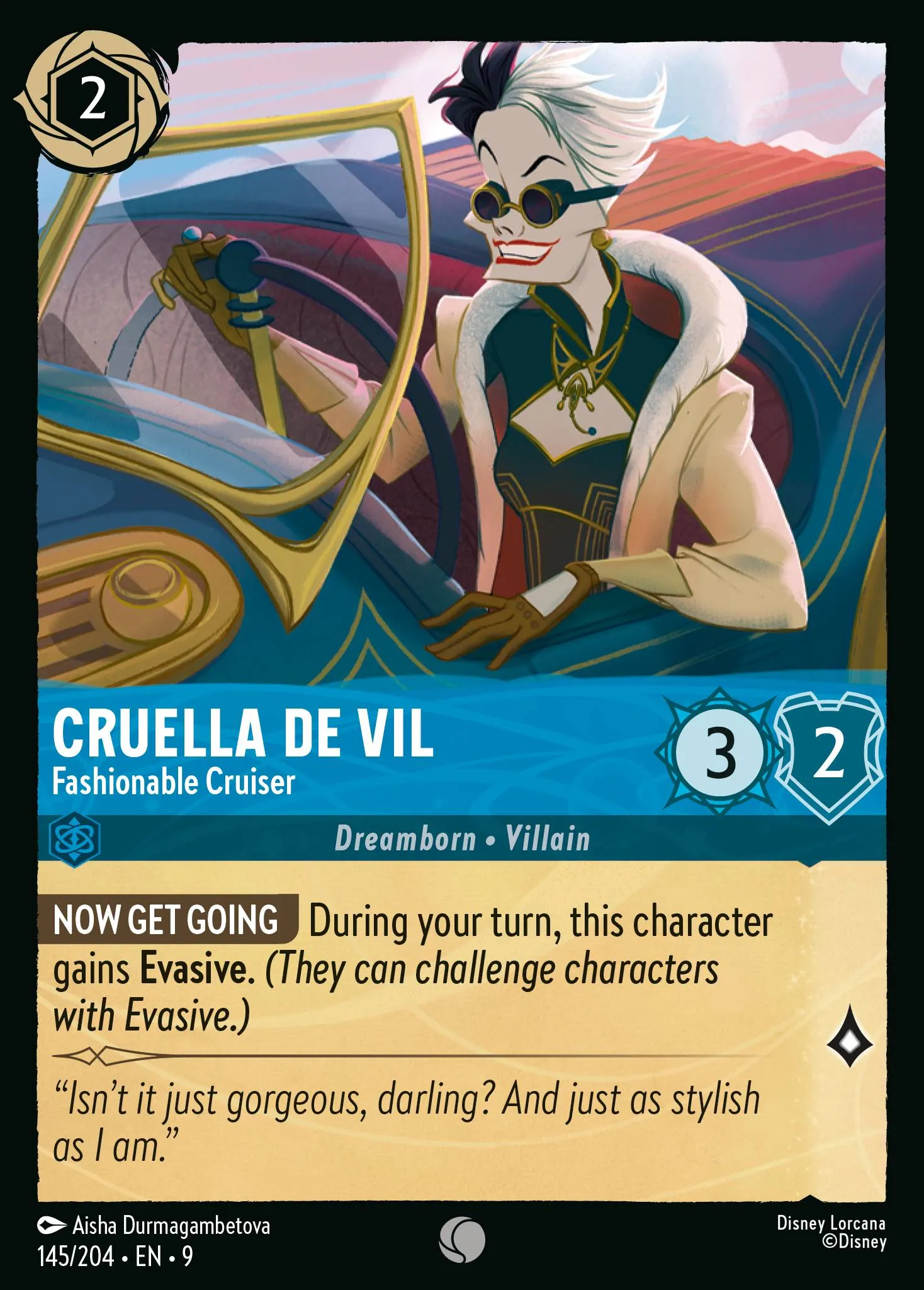 Cruella De Vil - Fashionable Cruiser