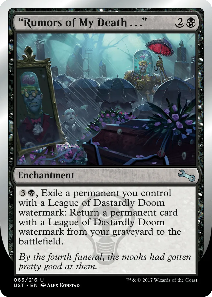 "Rumors of My Death . . ."