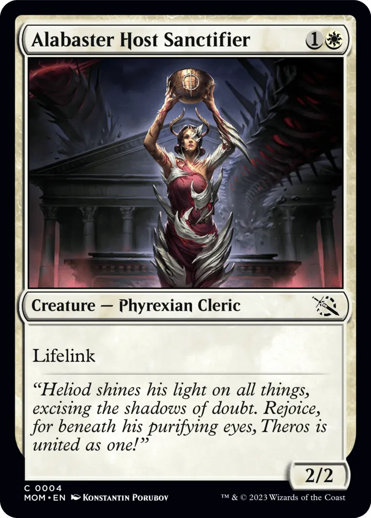 Alabaster Host Sanctifier