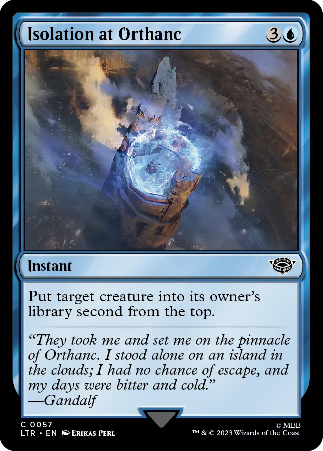 Isolation at Orthanc
