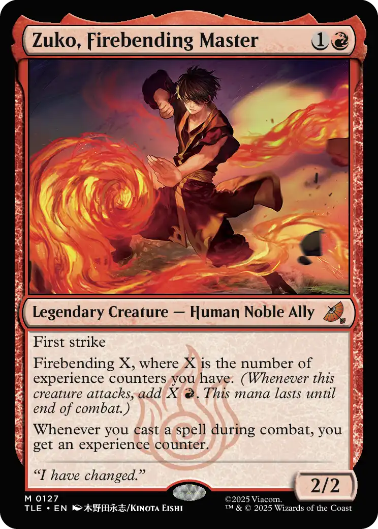 Zuko, Firebending Master