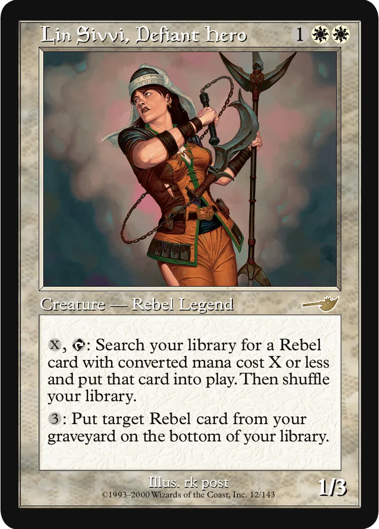 Lin Sivvi, Defiant Hero