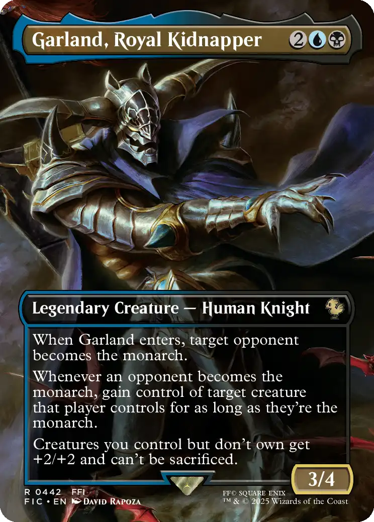 Garland, Royal Kidnapper
