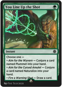 You Line Up the Shot