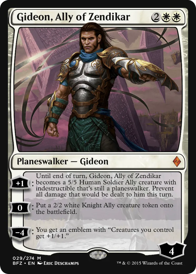 Gideon, Ally of Zendikar