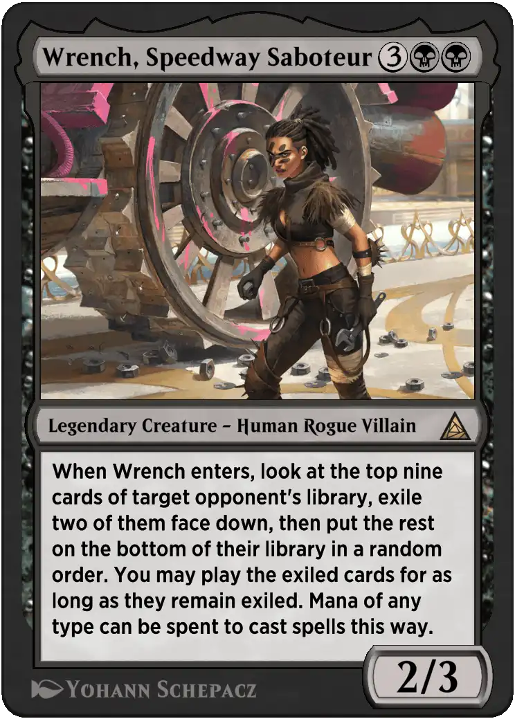 Wrench, Speedway Saboteur