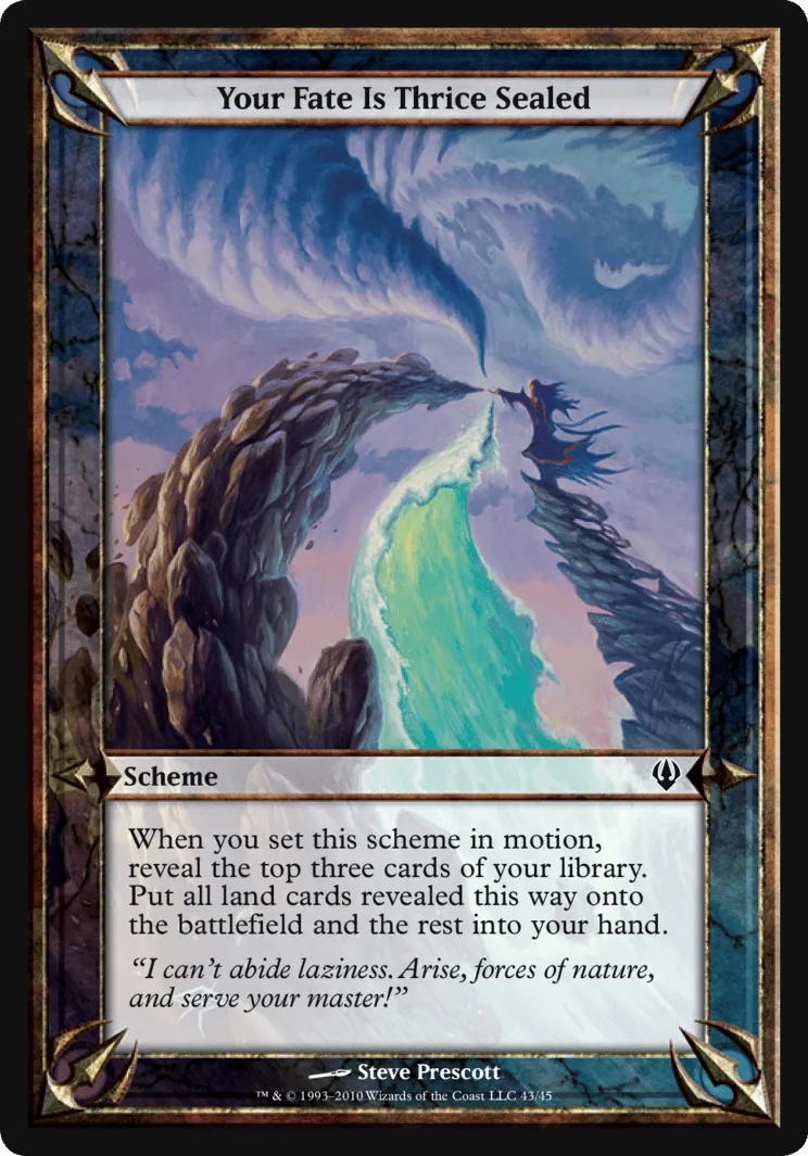 Your Fate Is Thrice Sealed