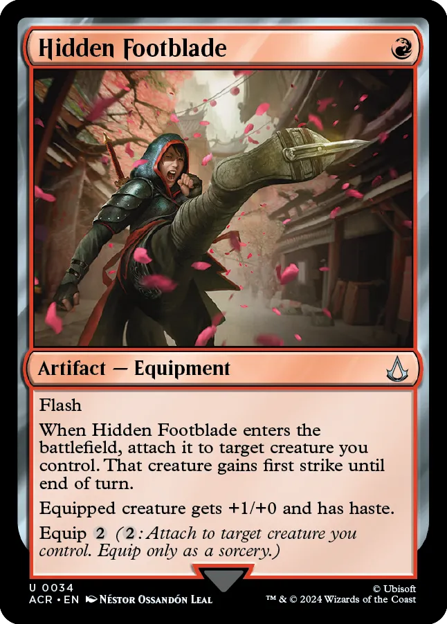 Hidden Footblade