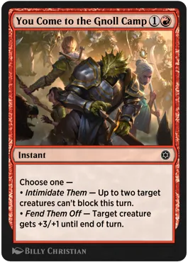 You Come to the Gnoll Camp