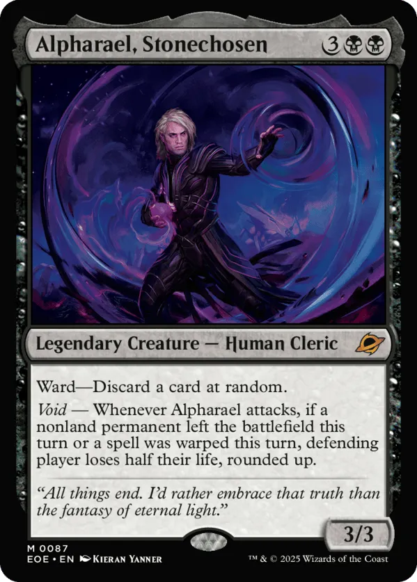 Alpharael, Stonechosen