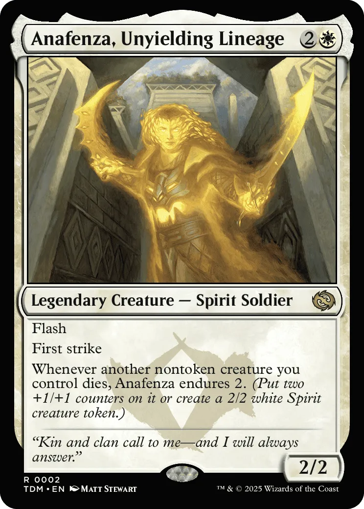 Anafenza, Unyielding Lineage