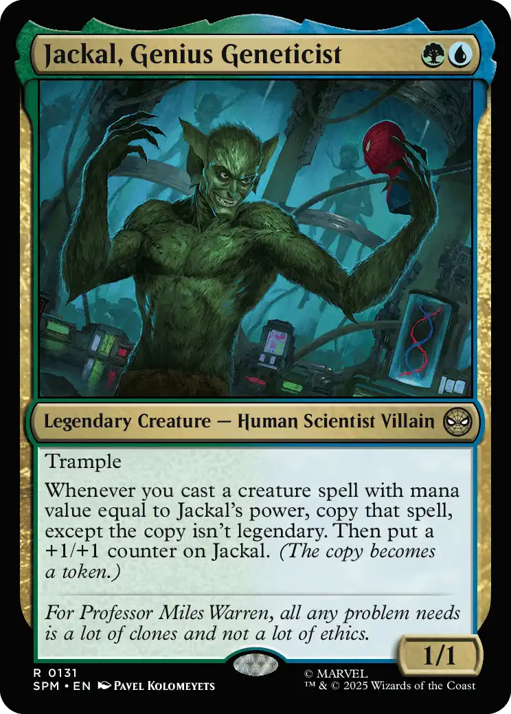 Jackal, Genius Geneticist