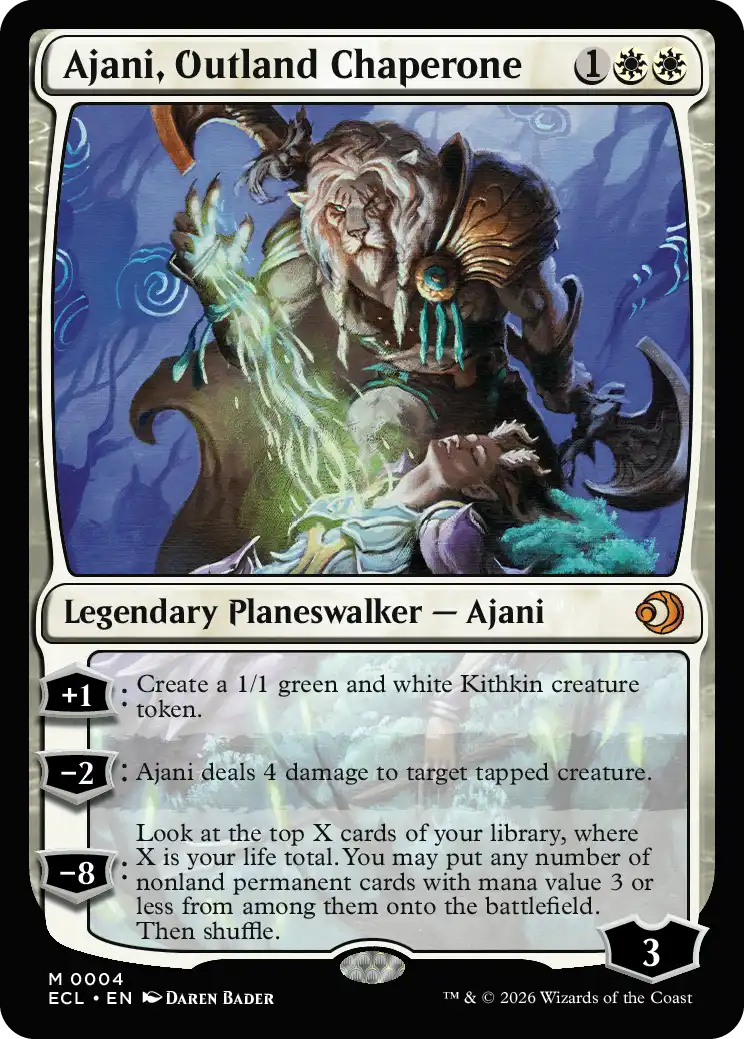 Ajani, Outland Chaperone