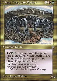 Giant Trap Door Spider