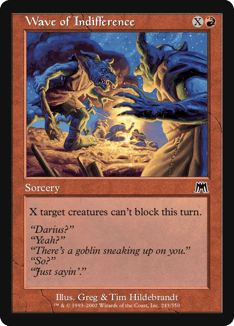 Wave of Indifference