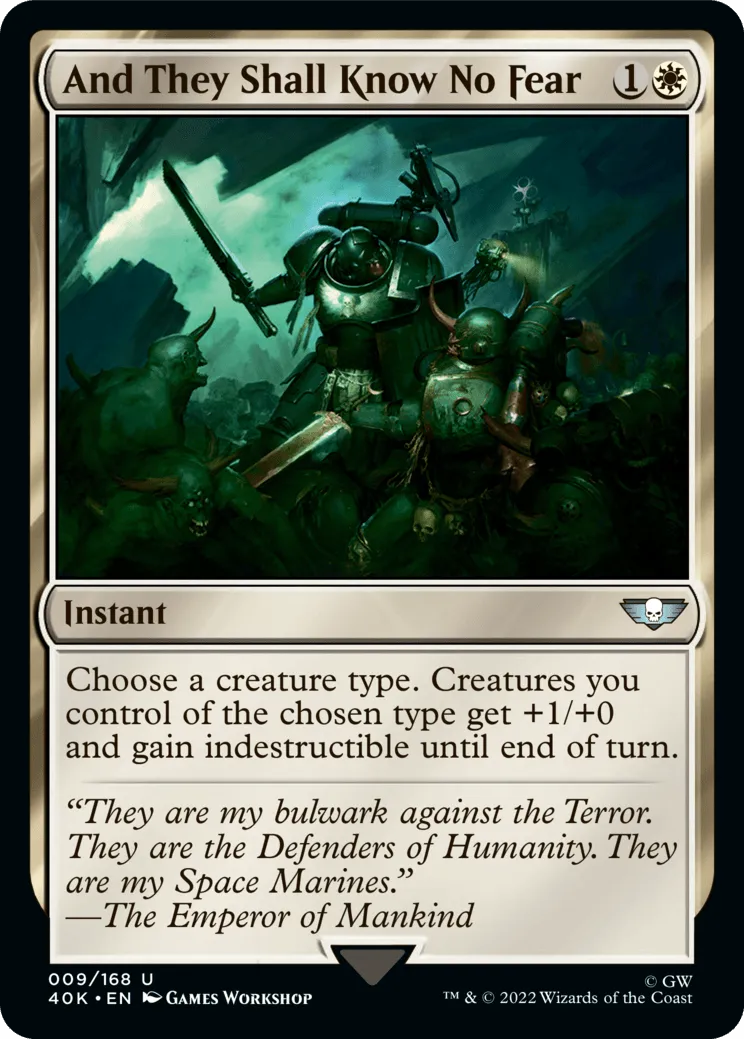 And They Shall Know No Fear