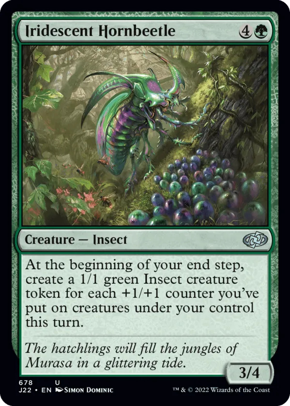 Iridescent Hornbeetle