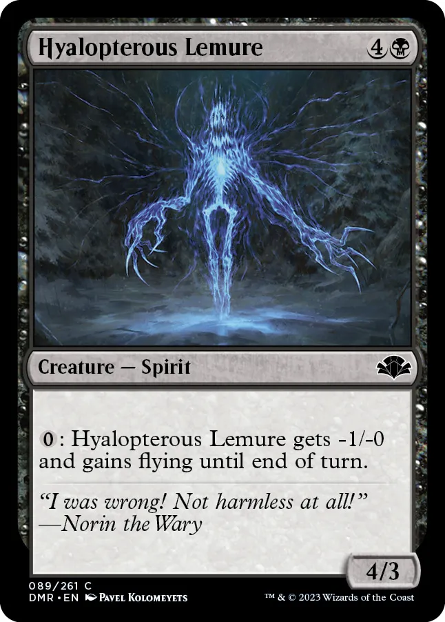 Hyalopterous Lemure