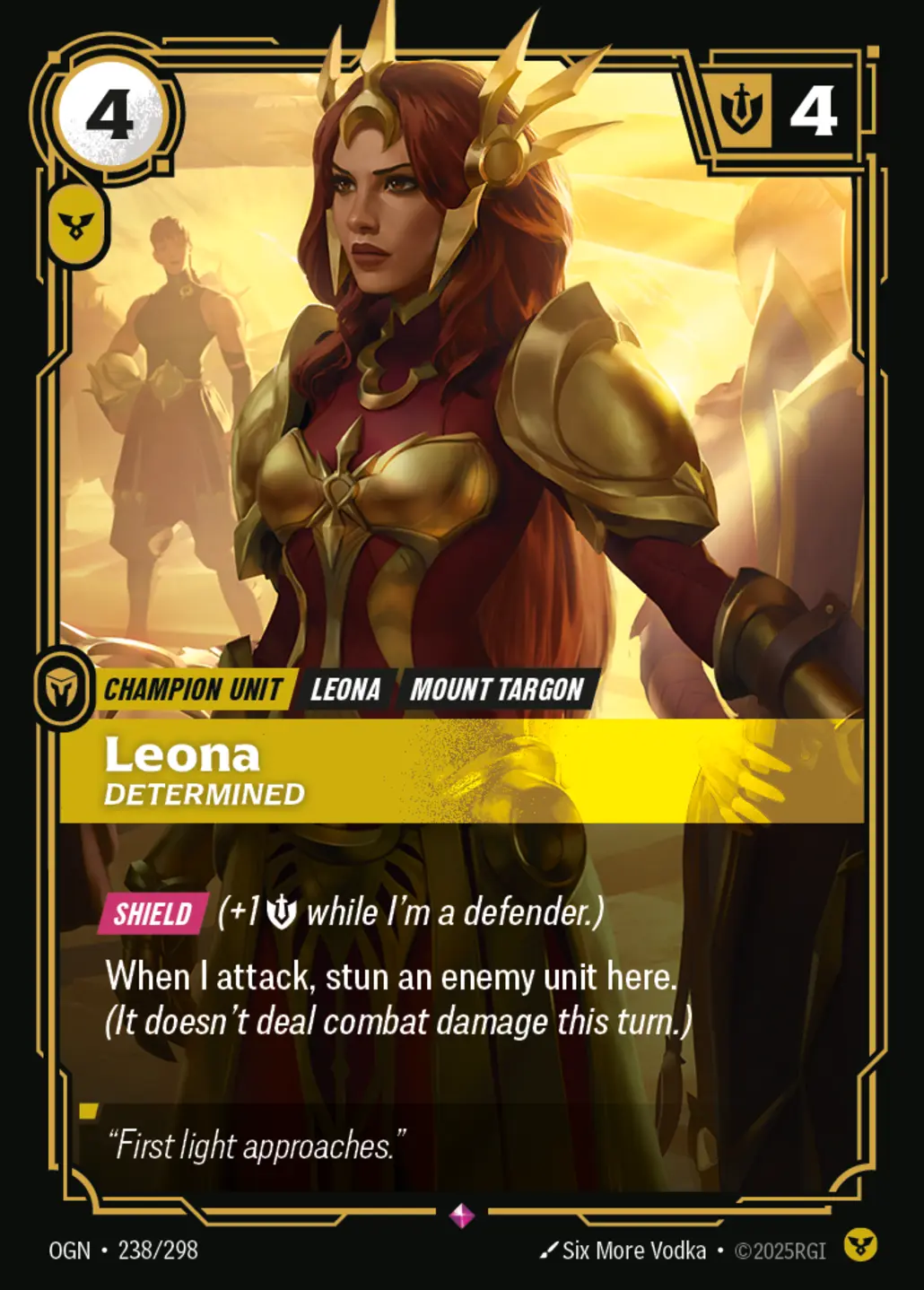 Leona, Determined