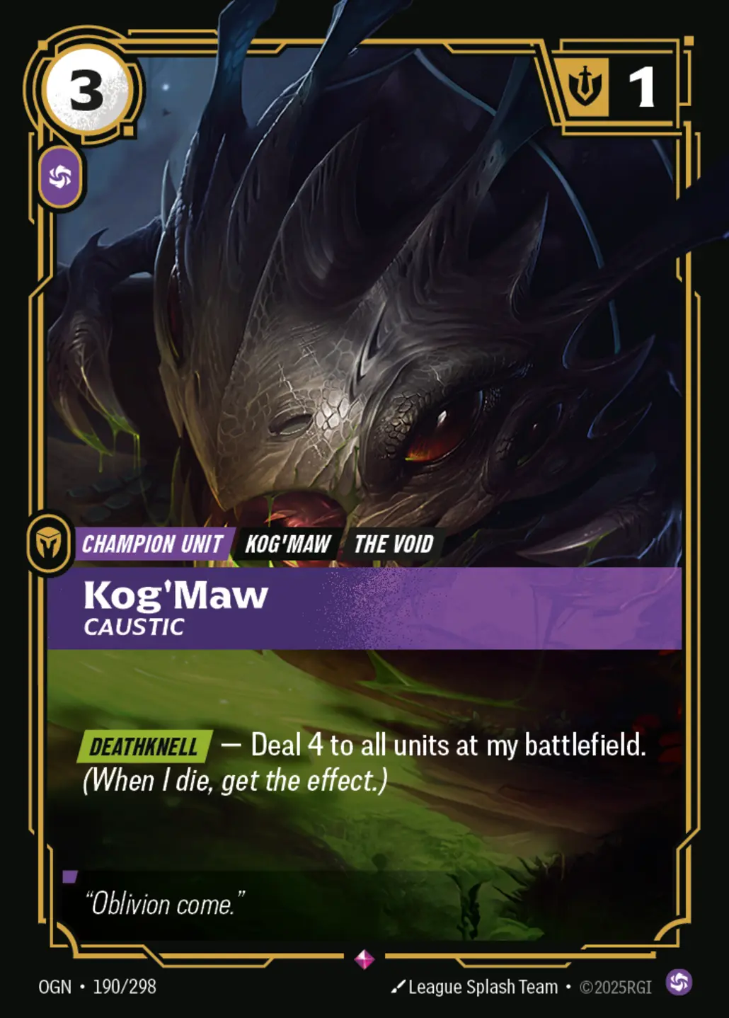 Kog'Maw, Caustic