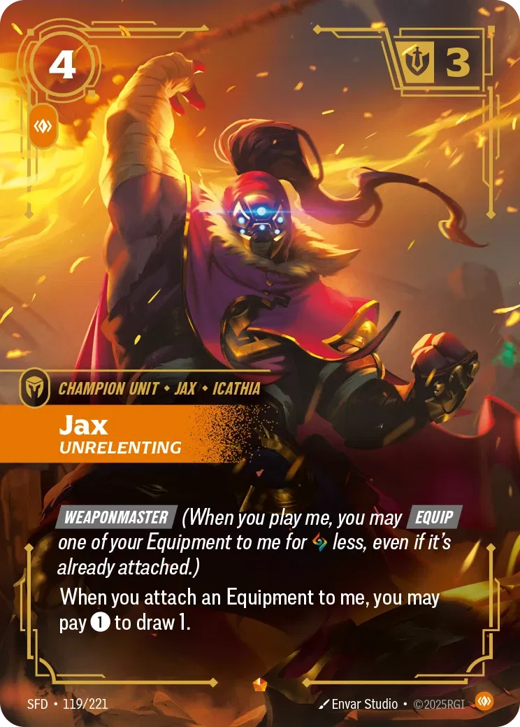 Jax, Unrelenting