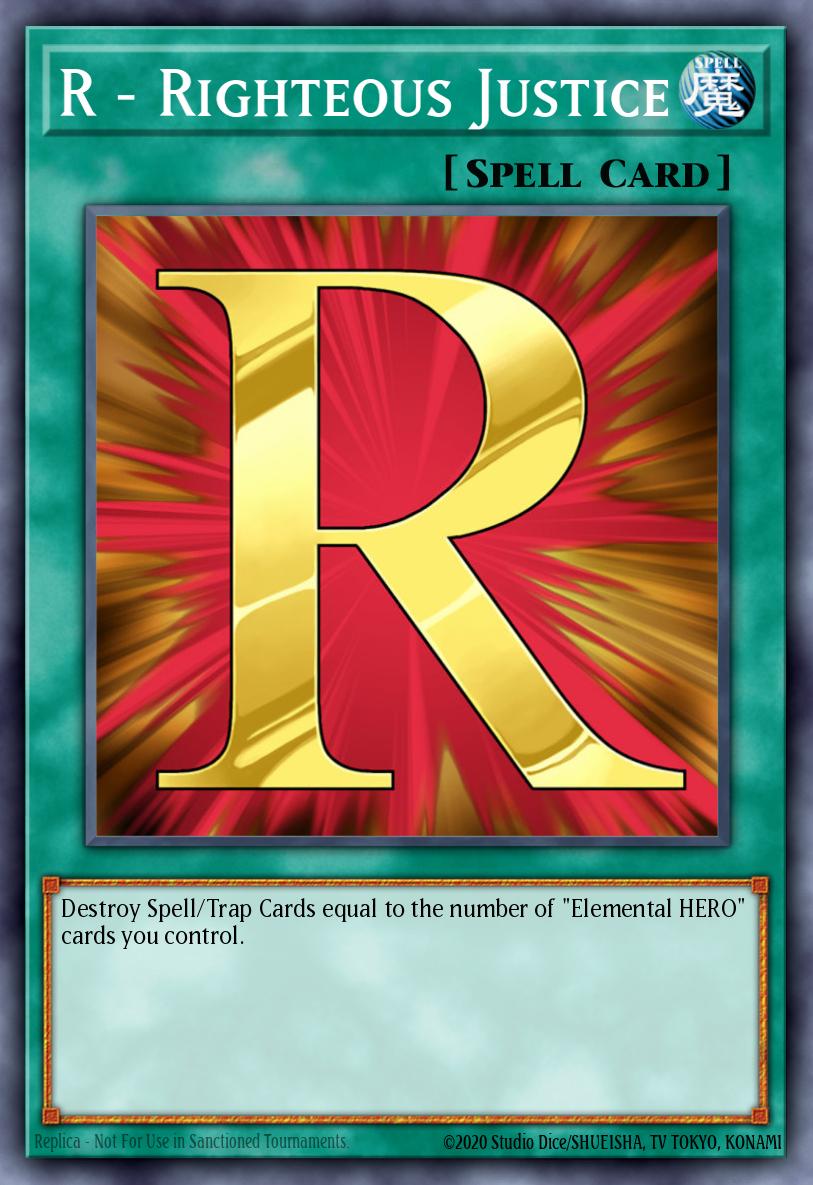 R - Righteous Justice