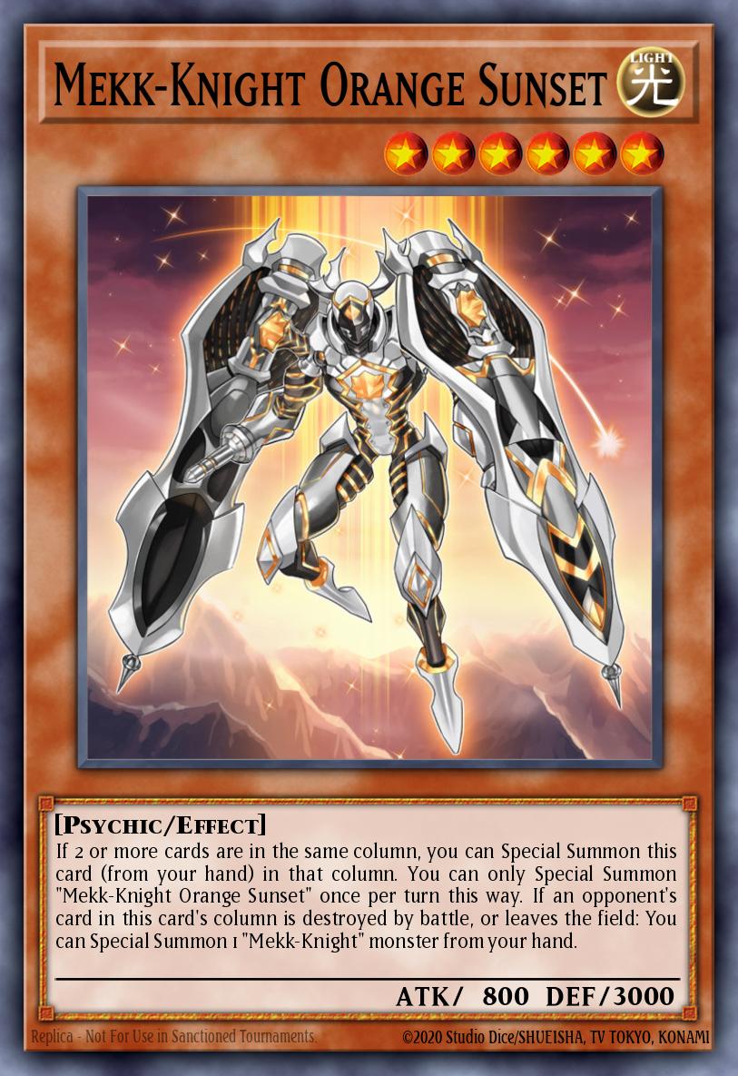 Mekk-Knight Orange Sunset